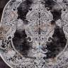 Турецкий ковер ERVA-18131-GRAY-BLACK-OVAL