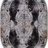 Турецкий ковер ERVA-18131-GRAY-BLACK-OVAL