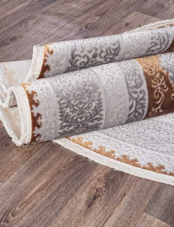 Турецкий ковер ERVA-18133-GRAY-TERRA-OVAL