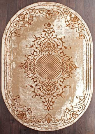 Турецкий ковер STYLE-Q5521-075-GOLD-OVAL