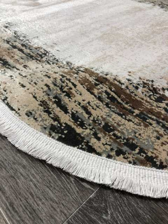 Турецкий ковер DOKU-9348B-GREY-BROWN-OVAL