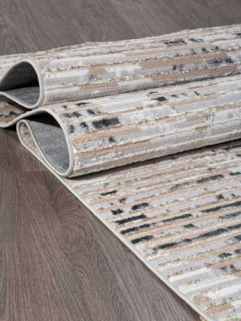 Турецкий ковер PERU-L512A-D-GREY-SHIRINK-BLUE-FDY-STAN