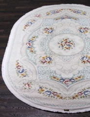 Турецкий ковер TRUVA-08328A-BLUE-BLUE-OVAL