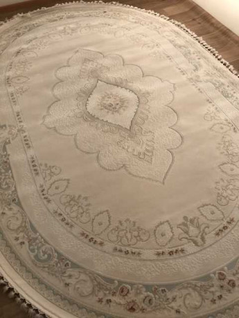 Турецкий ковер HUNKAR-7978-BEYAZ-BEYAZ-OVAL