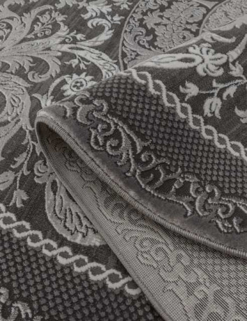 Турецкий ковер QUANTUM-03006G-GREY-GREY-OVAL