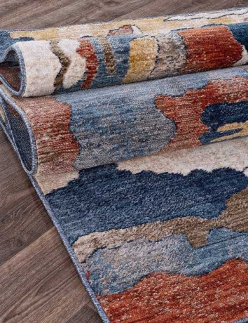 Турецкий ковер ZEUS-B3465A-VANILLA-BLUE-STAN