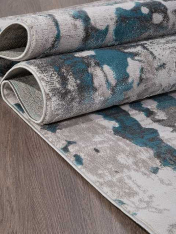 Турецкий ковер TEMPO-0101TA-GREY-L-BLUE-STAN