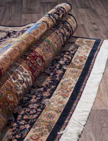 Иранский ковер QUM-611-NAVY-STAN