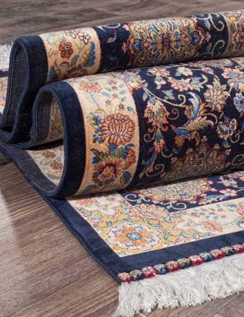 Иранский ковер QUM-611-NAVY-STAN