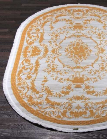 Турецкий ковер TRUVA-08330C-ORANGE-ORANGE-OVAL