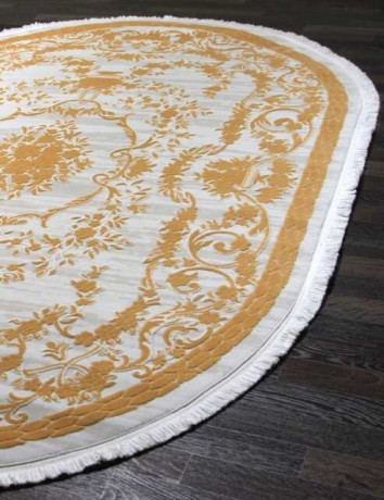 Турецкий ковер TRUVA-08330C-ORANGE-ORANGE-OVAL