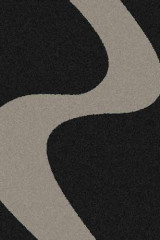 Прямоугольный ковер PLATINUM T616 BLACK-GRAY