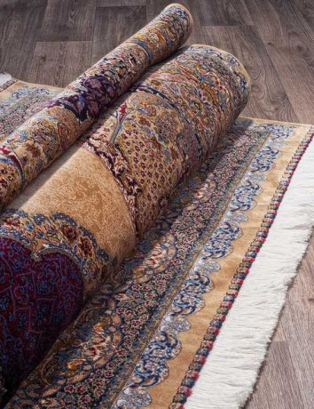 Иранский ковер QUM-625-BEIGE-STAN