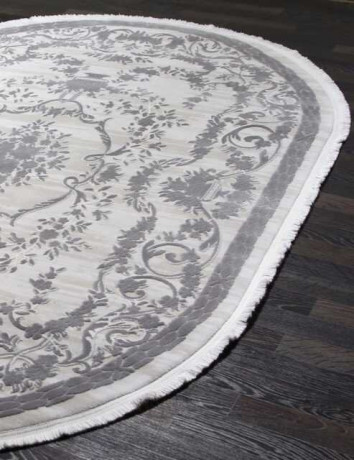 Турецкий ковер TRUVA-08330G-GREY-GREY-OVAL