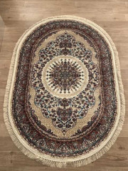 Турецкий ковер BROOKLYN-08611A-CREAM-CREAM-OVAL