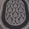 Ковёр VEGAS-S001-BLACK-GRAY-OVAL