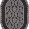 Ковёр VEGAS-S001-BLACK-GRAY-OVAL