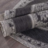 Ковёр VEGAS-S001-BLACK-GRAY-OVAL