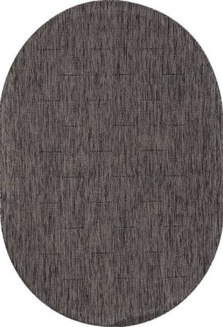 Ковёр VEGAS-S008-D-GRAY-BLACK-OVAL