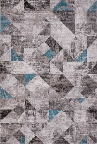 Турецкий ковер TEMPO-01459A-C-POLY-GREY-L-BLUE-STAN