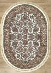 Турецкий ковер BROOKLYN-08613A-CREAM-CREAM-OVAL