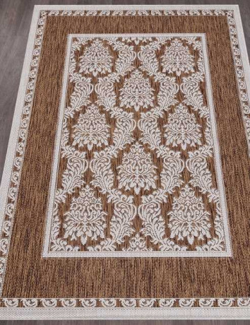 Ковёр VEGAS-S001-BROWN-CREAM-STAN