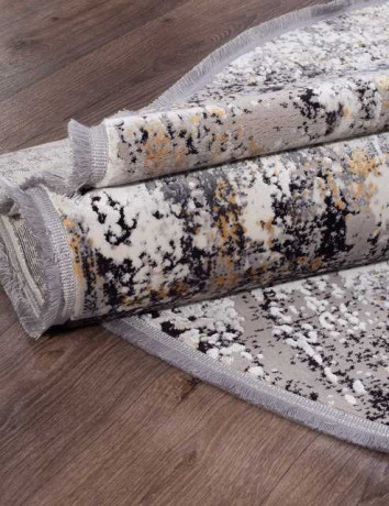 Турецкий ковер ROXANNE-17162-L-GREY-D-GREY-OVAL