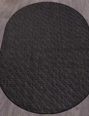 Ковёр VEGAS-S112-BLACK-OVAL