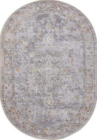Турецкий ковер MARDAN-5049A-COKEN-D-GREY-YELLOW-OVAL
