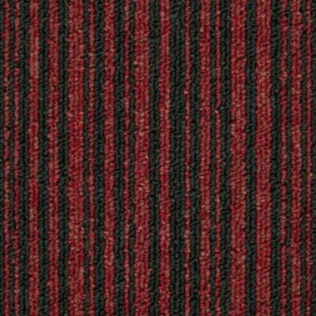 Ковровая Плитка Stripe (Страйп) 165 Красный-Черный