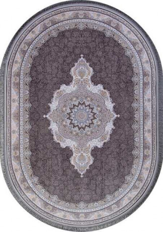 Иранский ковер FARSI 1200 G252-DARK-GRAY-OVAL