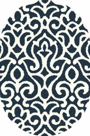 Овальный ковер PLATINUM T627 NAVY