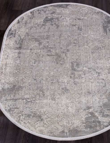 Турецкий ковер BIBLOS-9300-GREY-OVAL