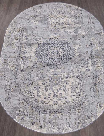 Турецкий ковер MARDAN-5106A-COKEN-D-GREY-BLUE-OVAL