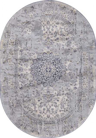 Турецкий ковер MARDAN-5106A-COKEN-D-GREY-BLUE-OVAL