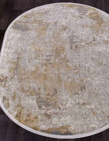 Турецкий ковер BIBLOS-9303-GREY-BEIGE-OVAL
