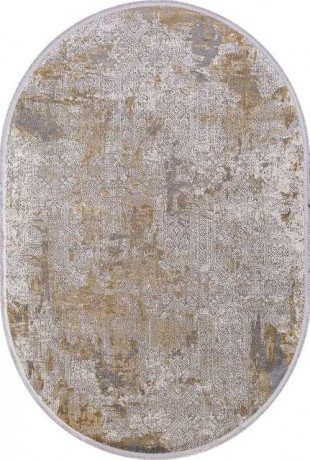Турецкий ковер BIBLOS-9303-GREY-BEIGE-OVAL