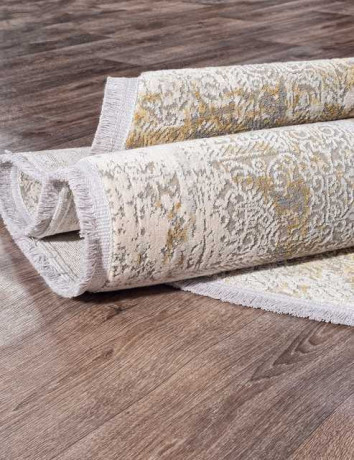 Турецкий ковер BIBLOS-9303-GREY-BEIGE-OVAL