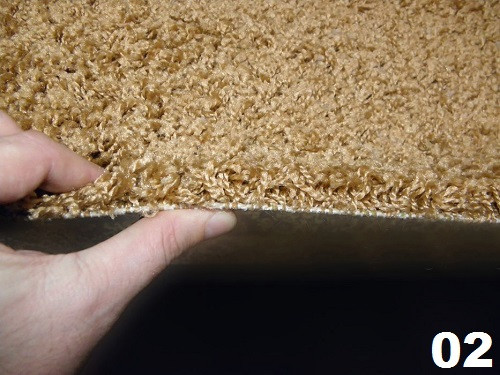 Ковролин бытовой "Шагги синий"