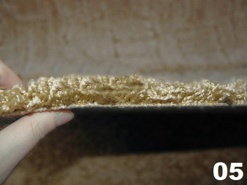 Ковролин бытовой "Шагги синий"