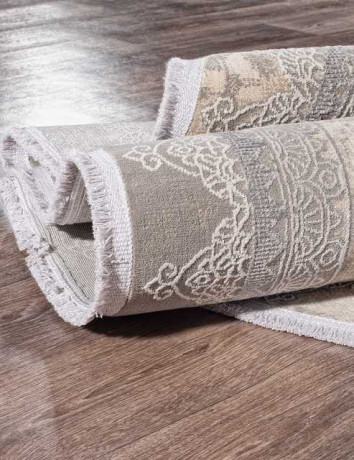 Турецкий ковер BIBLOS-9308-BEIGE-GREY-OVAL